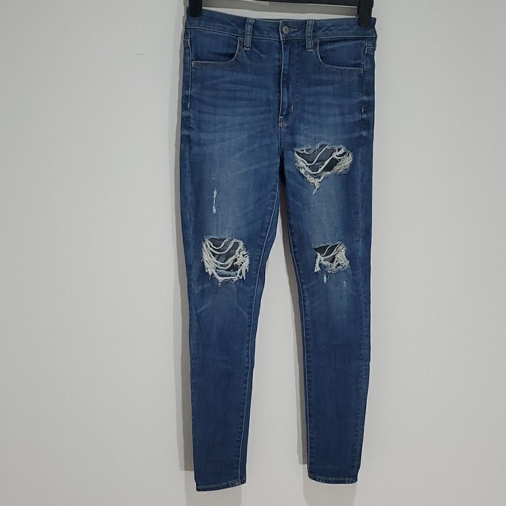 American Eagle 28x28 Super Super Stretch X Size 6 Super High Rise Jeggings
